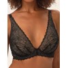 Кружевной бюстгальтер бралетт Esotiq 41731 OPRAH черный/бежевый, Цвет: черный/бежевый, Размеры: 70E