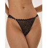 Кружевные трусики стринги Esotiq 41732 OPRAH черный/бежевый, Цвет: черный/бежевый, Размеры: M