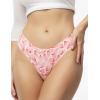 Бесшовные трусы бразилиана Julimex ROSE FLAKES, Цвет: розовый, Размеры: M