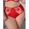Трусы высокие Kris Line SWEETHEART briefs high waist, Цвет: красный+оранжевый, Размеры: M
