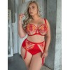 Бюстгальтер с мягкой чашкой Kris Line SWEETHEART soft full cup, Цвет: красный+оранжевый, Размеры: 100I, изображение 8