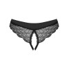 Кружевные трусики с доступом Obsessive CHEMERIS PANTIES CROTCHLESS, Цвет: черный, Размеры: XL/2XL, изображение 4