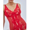 Боди из сетки и кружева Alles ADORE Body Red, Цвет: красный, Размеры: XL, изображение 4