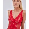 Боди из сетки и кружева Alles ADORE Body Red, Цвет: красный, Размеры: XL, изображение 6