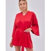 Короткий халат кимоно Alles ADORE Robe Red, Цвет: красный, Размеры: S/M
