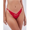 Кружевные стринги Alles ADORE stringi Red, Цвет: красный, Размеры: S
