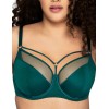 Бюстгальтер полумягкий Ava NOVATO LUX 1030/1 PU изумруд со стрэпами, Цвет: изумруд, Размеры: 80B