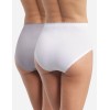 Набор хлопковых трусов Dim BODY TOUCH 0DFP (2 шт) белый и серый, Цвет: белый/серый, Размеры: XXS/XS, изображение 2