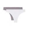 Набор хлопковых стрингов Dim BODY TOUCH 0DFR (2 шт) белый и серый, Цвет: белый/серый, Размеры: XXS/XS, изображение 3