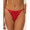 Кружевные трусики стринги Esotiq 41764 OKSANA красный, Цвет: красный, Размеры: L