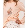 Пижама из хлопка Taro POLLY 3271-3272-01, Цвет: персиковый, Размеры: 104, изображение 3