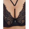 Бюстгальтер бралетт Alles HEARTBEAT M Bralette, Цвет: черный, Размеры: 65E, изображение 5
