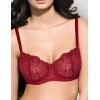 Легкий кружевной бюстгальтер Fluide ALLURE 7052 красная румба, Цвет: красная румба, Размеры: 90C