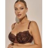 Кружевной бюстгальтер балконет Kinga PRALINE 1136-SC, Цвет: шоколадный, Размеры: 70H, изображение 3