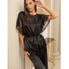 Пижама из натурального шелка Mia-Amore BAGIRA 4436 черный, Цвет: черный, Размеры: S