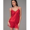 Атласный комплект топ и шорты Mia-Amore JOANNA 7312 красный, Цвет: красный, Размеры: M