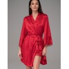 Атласный халат-кимоно Mia-Amore JOANNA 7313 красный, Цвет: красный, Размеры: 2XL/3XL