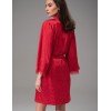 Атласный халат-кимоно Mia-Amore JOANNA 7313 красный, Цвет: красный, Размеры: 2XL/3XL, изображение 3