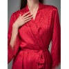 Атласный халат-кимоно Mia-Amore JOANNA 7313 красный, Цвет: красный, Размеры: 2XL/3XL, изображение 2