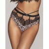 Трусики бразилиана Novika ALIYAH brazyliany Black, Цвет: леопард, Размеры: 2XL