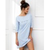 Сорочка хлопковая Sensis BEAUTY SLEEP, Цвет: голубой, Размеры: S/M