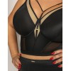 Удлиненный бюстгальтер Kris Line SIMPLE bralette longline, Цвет: черный, Размеры: 65K, изображение 3