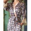 Длинный атласный халат Mia-Amore CAROL 7389, Цвет: мультколор, Размеры: 2XL/3XL, изображение 4