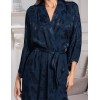 Халат из шёлка с вискозой Mia-Amore ENRIKA 4403, Цвет: темно-синий, Размеры: L/XL, изображение 4