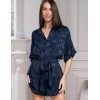 Комплект без пояса рубашка + шорты Mia-Amore ENRIKA 4407, Цвет: темно-синий, Размеры: 2XL