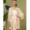 Атласный халат кимоно Mia-Amore ILONA 7543 шампань, Цвет: шампань, Размеры: S/M