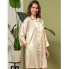 Рубашка халат из атласа Mia-Amore ILONA 7547 шампань, Цвет: шампань, Размеры: S/M, изображение 2