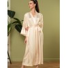 Атласный длинный халат Mia-Amore ILONA 7549 шампань, Цвет: шампань, Размеры: L/XL, изображение 3
