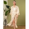 Атласный длинный халат Mia-Amore ILONA 7549 шампань, Цвет: шампань, Размеры: L/XL, изображение 4