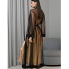 Халат из сетки с шёлком Mia-Amore JARDIN 4029 черный, Цвет: черный, Размеры: 4XL/5XL, изображение 2