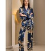 Брючный комплект с цветами Mia-Amore TAIS 7496, Цвет: темно-синий, Размеры: 3XL, изображение 2