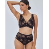 Кружевные высокие стринги Alles BOUDOIR stringi classic black, Цвет: черный, Размеры: S, изображение 3