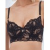 Кружевной бюстгальтер бюстье Alles BOUDOIR M Longline black, Цвет: черный, Размеры: 65D