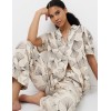 Пижама с брюками из вискозы Aruelle SEASHELL, Цвет: экрю, Размеры: XS, изображение 4