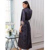 Длинный шёлковый халат Mia-Amore ALETTA 4449, Цвет: антрацит, Размеры: 2XL/3XL, изображение 2