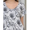 Сорочка из трикотажной вискозы Mia-Amore IVETTA 5144, Цвет: чёрно-белый, Размеры: 4XL/5XL, изображение 4