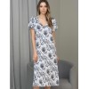 Длинная сорочка Mia-Amore IVETTA 5148, Цвет: чёрно-белый, Размеры: 5XL