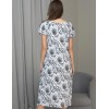 Длинная сорочка Mia-Amore IVETTA 5148, Цвет: чёрно-белый, Размеры: 5XL, изображение 2