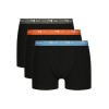 Черные боксеры с цветным поясом (3 шт) Dim 6596/3 голубой/оранж/зеленый, Цвет: черный (голубой/оран, Размеры: M, изображение 2