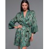 Короткий халат из шёлка с вискозой Mia-Amore AMINA 4103, Цвет: изумрудный, Размеры: 2XL/3XL