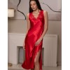 Длинная шёлковая сорочка Mia-Amore BEATRIS 4500, Цвет: красный, Размеры: 4XL