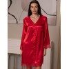 Шёлковая рубашка-халат Mia-Amore BEATRIS 4505, Цвет: красный, Размеры: 2XL, изображение 3