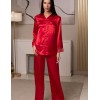 Шёлковый комплект двойка Mia-Amore BEATRIS 4506, Цвет: красный, Размеры: 2XL