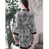 Короткий халат-кимоно Mia-Amore CHARLINE 4093, Цвет: черно-белый, Размеры: S/M, изображение 2