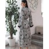 Длинный халат-кимоно Mia-Amore CHARLINE 4099, Цвет: черно-белый, Размеры: 2XL/3XL, изображение 2
