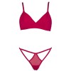 Комплект Sielei LITTLE SHINE 76163 триангул+стринги rosso, Цвет: rosso (красный), Размеры: 80B, изображение 2